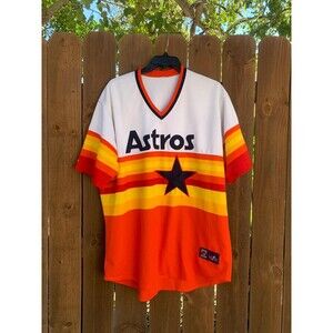 Vintage 90s Houston Astros embroidered Jersey Size 3XL Cooperstown by majestic